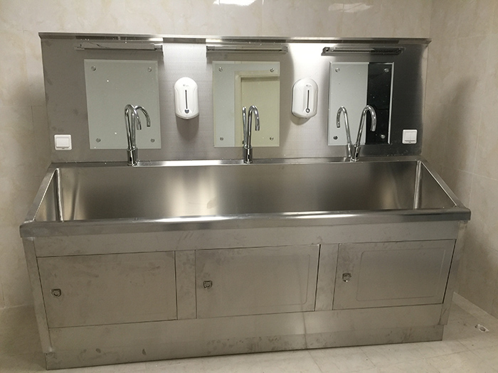 Hospital stainless steel sink