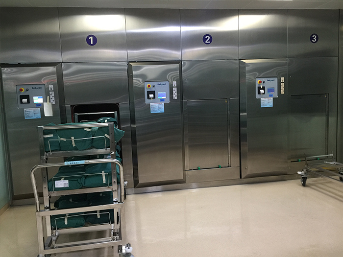 hospital stainless steel trolley