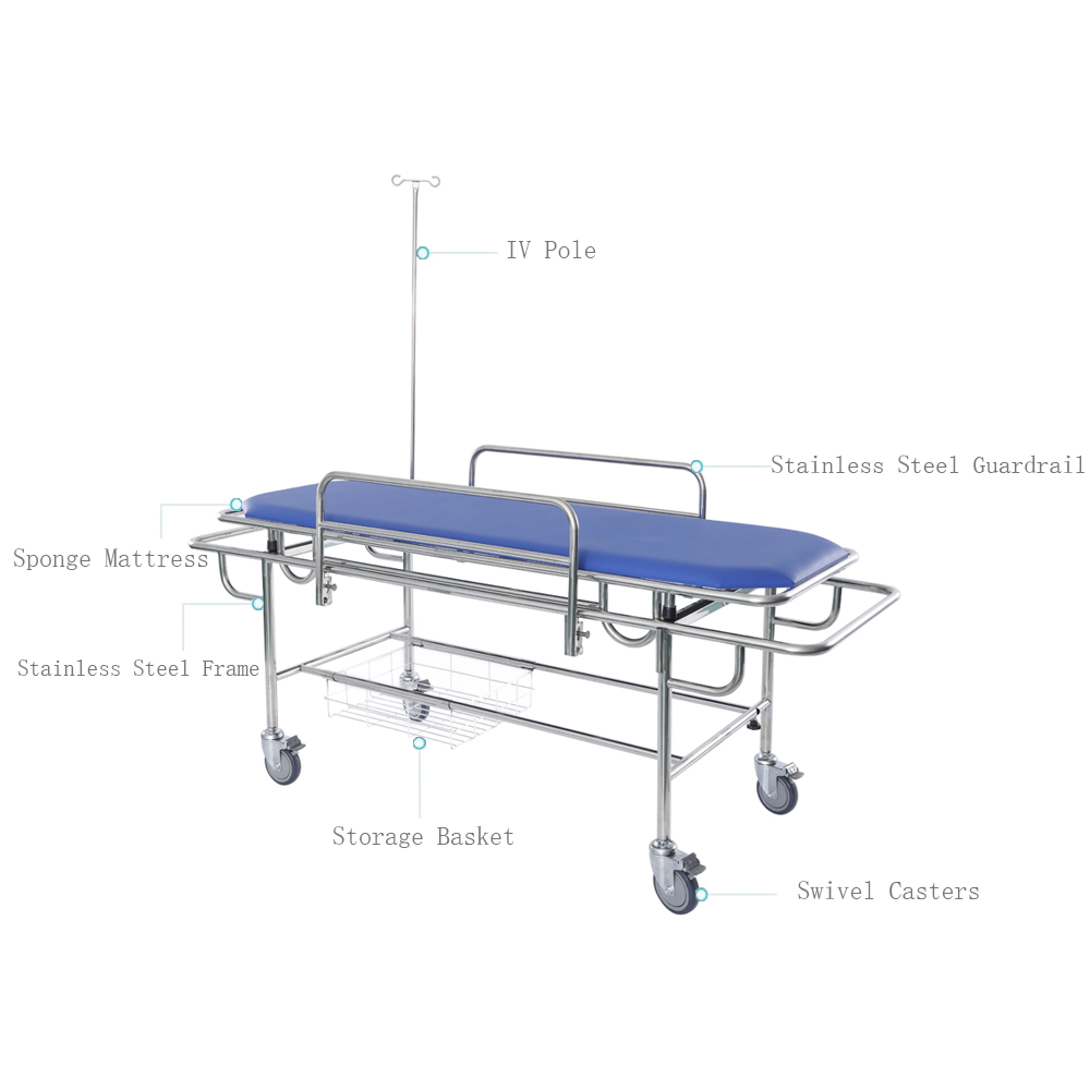 stretcher hospital bed