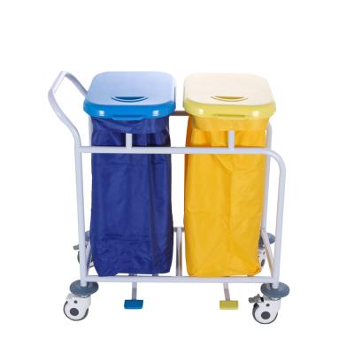 Hospital Waterproof Canvas Patient Dirt Cleaning Trolley