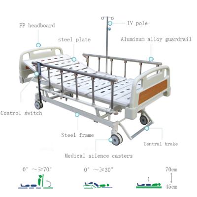 Medical Three Function Steel Patient Electric Bed