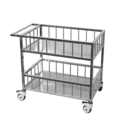 Hospital Double Layer Transport Trolley